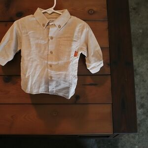 1 Jacadi Size 6 months Beige Button-Up Shirt